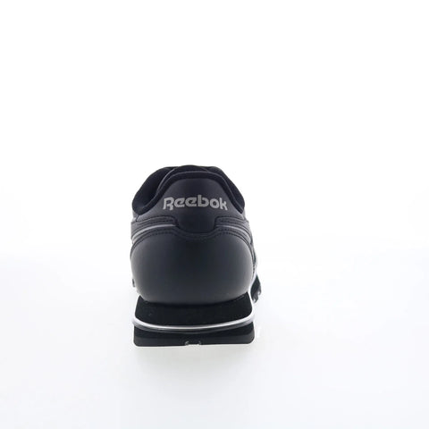 Reebok Classic Leather Clip V2 Mens Black Leather Lifestyle Sneakers Shoes