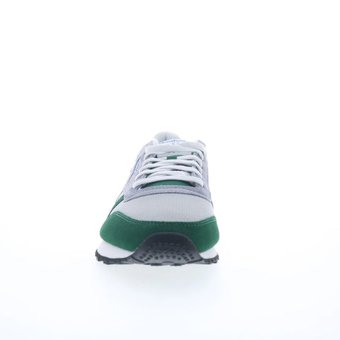Reebok Classic Leather Mens Green Suede Lace Up Lifestyle Sneakers Shoes