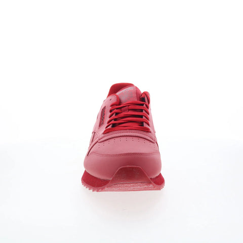 Reebok Classic Leather Ripple Mens Red Leather Lifestyle Sneakers Shoes