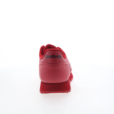 Reebok Classic Leather Ripple Mens Red Leather Lifestyle Sneakers Shoes