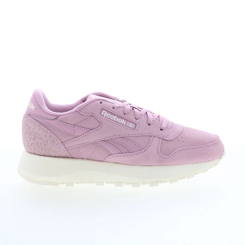Reebok Classic Leather SP Womens Pink Leather Lifestyle Sneakers Shoes