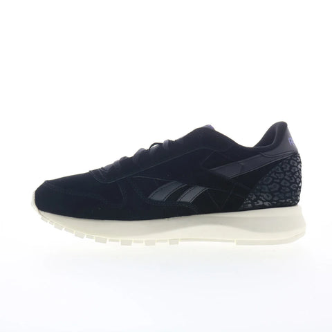 Reebok Classic Leather SP Womens Black Suede Lifestyle Sneakers Shoes