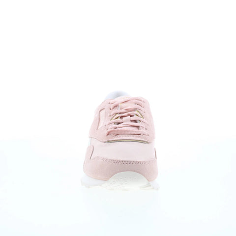 Reebok Classic Nylon Womens Pink Suede Lace Up Lifestyle Sneakers Shoes