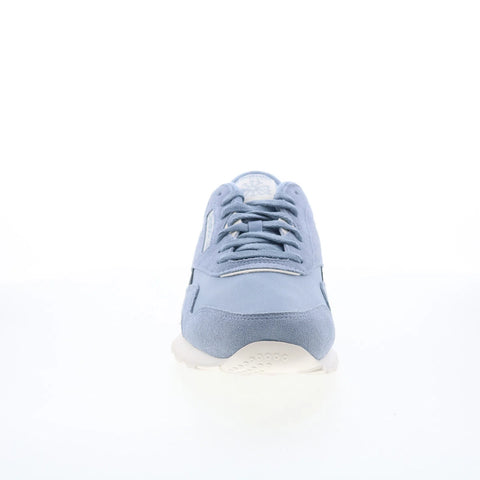 Reebok Classic Nylon Mens Blue Suede Lace Up Lifestyle Sneakers Shoes