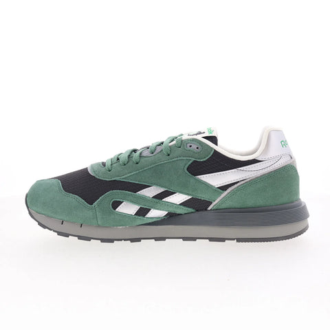 Reebok Classic Nylon 89 Mens Green Suede Lace Up Lifestyle Sneakers Shoes