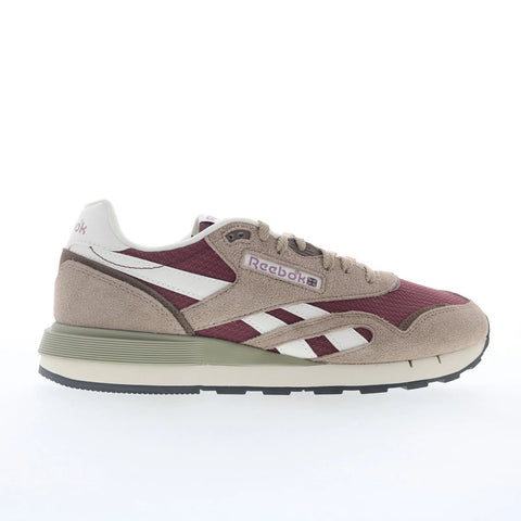 Reebok Classic Nylon 89 Mens Gray Suede Lace Up Lifestyle Sneakers Shoes