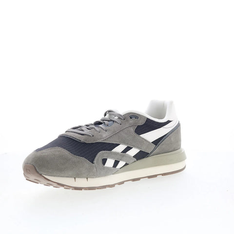 Reebok Classic Nylon 89 Mens Gray Suede Lace Up Lifestyle Sneakers Shoes