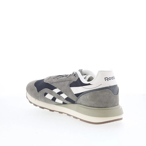 Reebok Classic Nylon 89 Mens Gray Suede Lace Up Lifestyle Sneakers Shoes