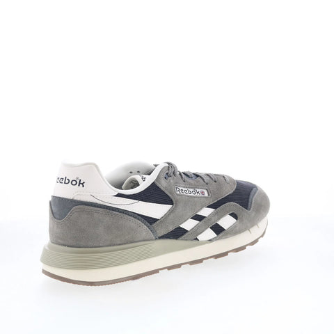 Reebok Classic Nylon 89 Mens Gray Suede Lace Up Lifestyle Sneakers Shoes