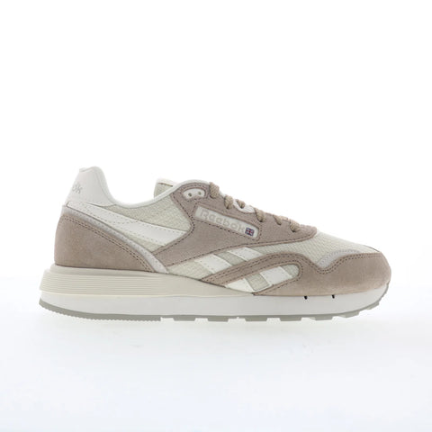 Reebok Classic Nylon 89 Womens Beige Mesh Lace Up Lifestyle Sneakers Shoes