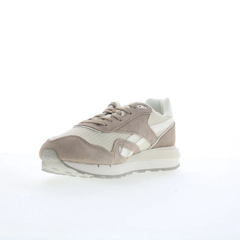 Reebok Classic Nylon 89 Womens Beige Mesh Lace Up Lifestyle Sneakers Shoes
