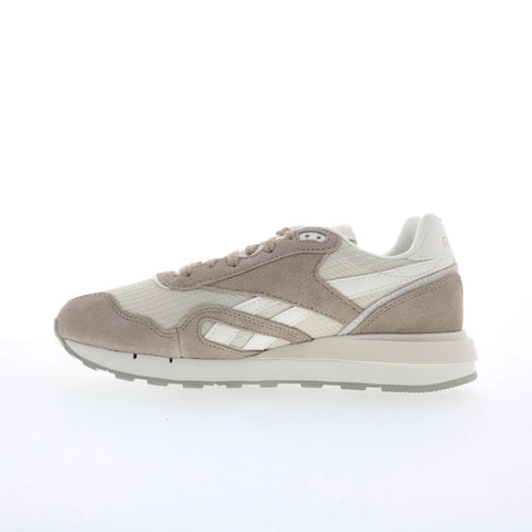 Reebok Classic Nylon 89 Womens Beige Mesh Lace Up Lifestyle Sneakers Shoes
