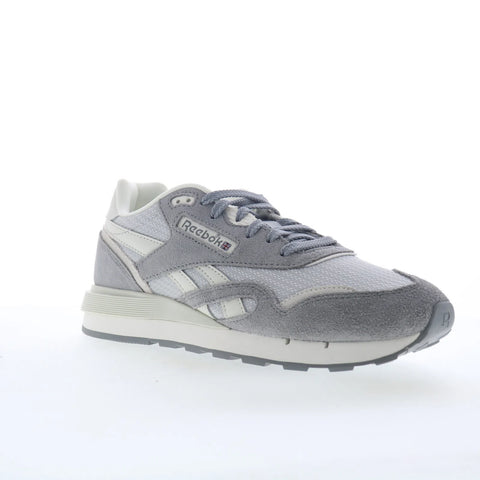 Reebok Classic Nylon 89 Womens Gray Suede Lace Up Lifestyle Sneakers Shoes