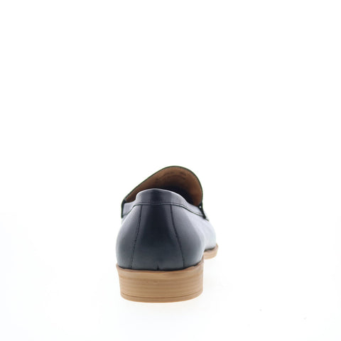 Studio Belvedere Claude Mens Black Leather Loafers & Slip Ons Penny Shoes