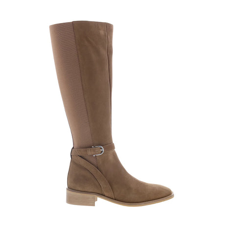 Aquatalia Claudette TW5CLAR1 Womens Beige Canvas Zipper Knee High Boots