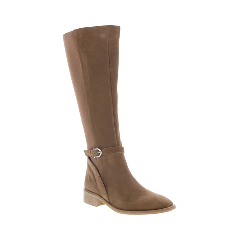 Aquatalia Claudette TW5CLAR1 Womens Beige Canvas Zipper Knee High Boots