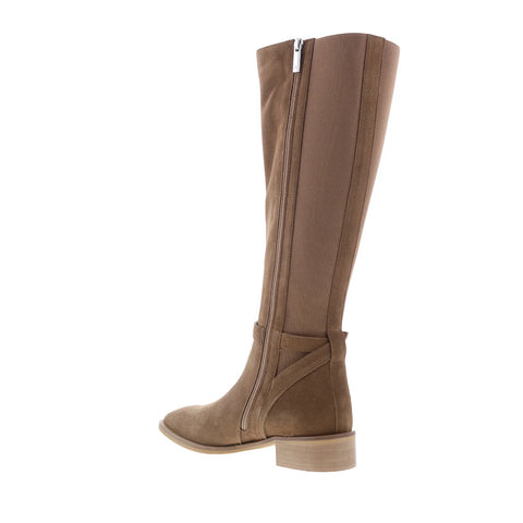 Aquatalia Claudette TW5CLAR1 Womens Beige Canvas Zipper Knee High Boots