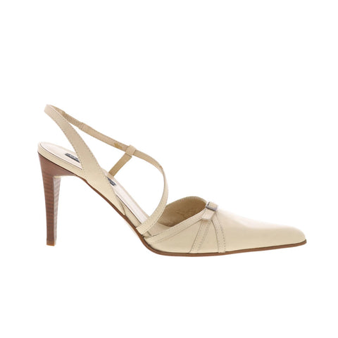Claudia Ciuti Clay CLAUDIA CIUTI10 Womens Beige Leather Pumps Heels Shoes