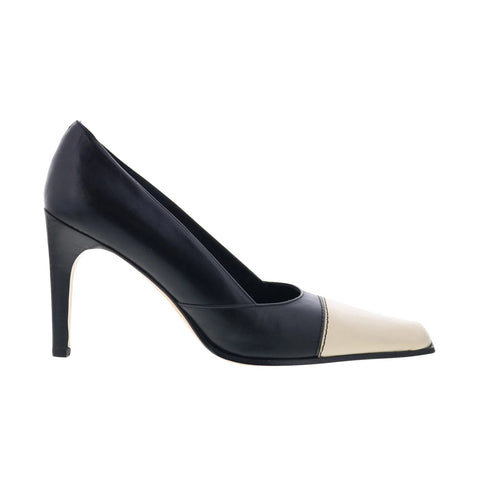 Claudia Ciuti Aceto CLAUDIA CIUTI7 Womens Black Leather Pumps Heels Shoes