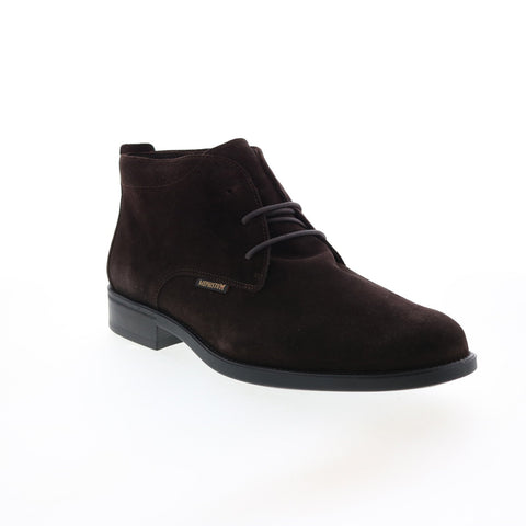 Mephisto Claudio Mens Burgundy Suede Lace Up Chukkas Boots