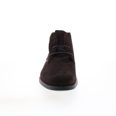 Mephisto Claudio Mens Burgundy Suede Lace Up Chukkas Boots