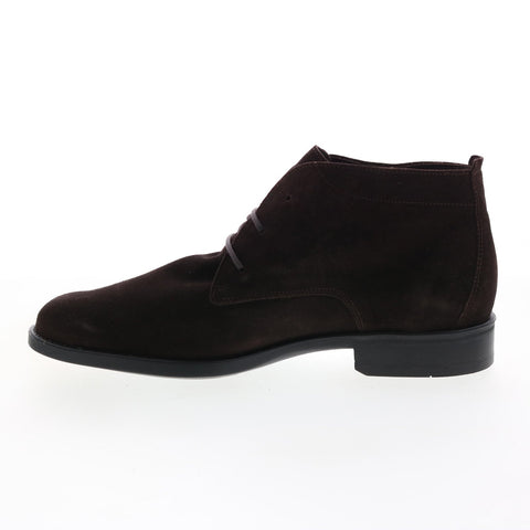 Mephisto Claudio Mens Burgundy Suede Lace Up Chukkas Boots