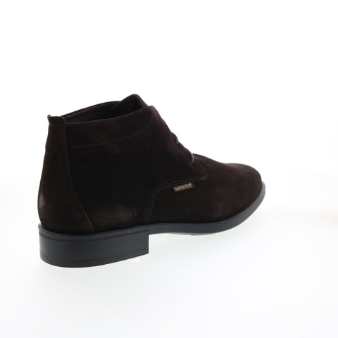 Mephisto Claudio Mens Burgundy Suede Lace Up Chukkas Boots