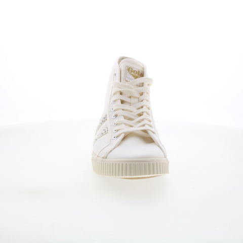 Gola Tennis Mark Cox High CLB093 Womens White Canvas Lifestyle Sneakers Shoes