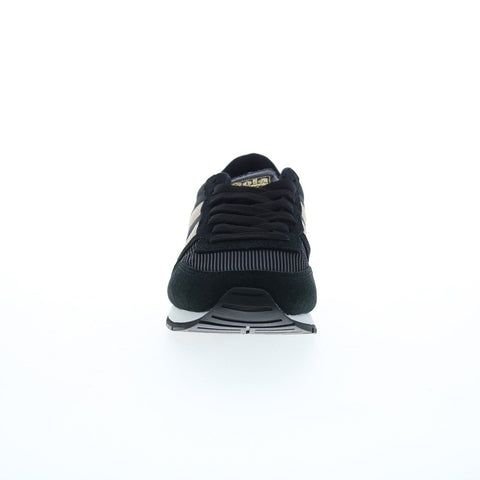 Gola Daytona Mirror CLB107 Womens Black Leather Lifestyle Sneakers Shoes