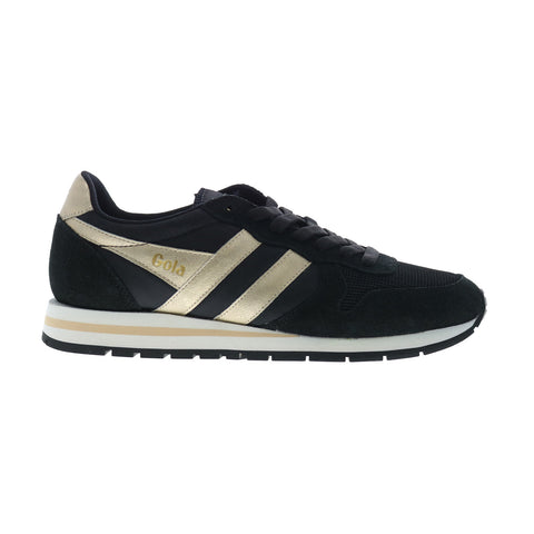 Gola Daytona Mirror CLB107 Womens Black Leather Lifestyle Sneakers Shoes
