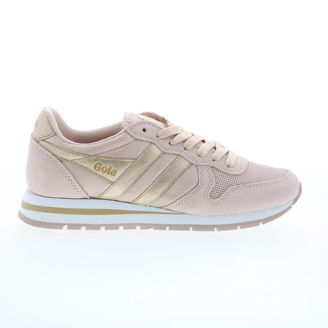 Gola Daytona Mirror CLB107 Womens Pink Suede Lace Up Lifestyle Sneakers Shoes