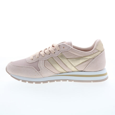 Gola Daytona Mirror CLB107 Womens Pink Suede Lace Up Lifestyle Sneakers Shoes