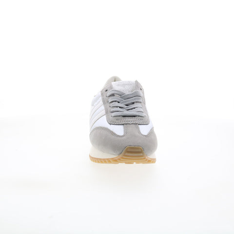 Gola Boston 78 Metallic CLB109 Womens Silver Suede Lifestyle Sneakers Shoes