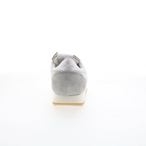 Gola Boston 78 Metallic CLB109 Womens Silver Suede Lifestyle Sneakers Shoes