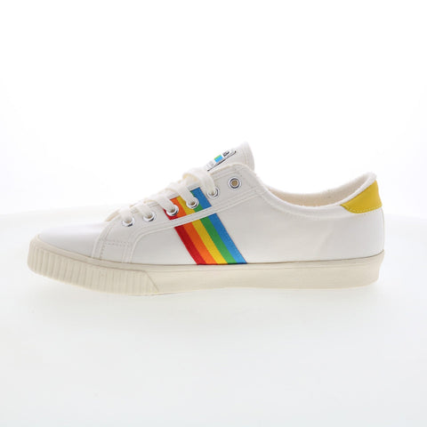 Gola Tennis Mark Cox Rainbow II CLB156 Womens White Lifestyle Sneakers Shoes