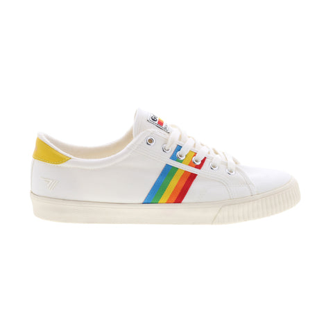 Gola Tennis Mark Cox Rainbow II CLB156 Womens Beige Lifestyle Sneakers Shoes
