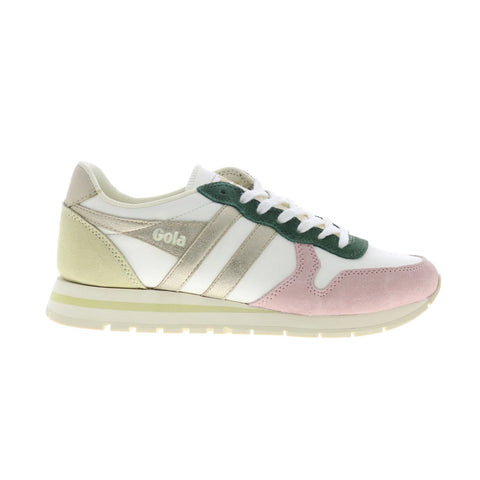 Gola Daytona Quadrant CLB203 Womens White Leather Lifestyle Sneakers Shoes