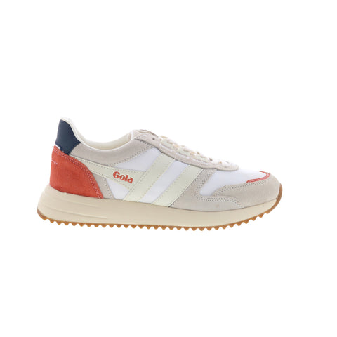 Gola Grandslam Quadrant CLB207 Womens White Suede Lifestyle Sneakers Shoes