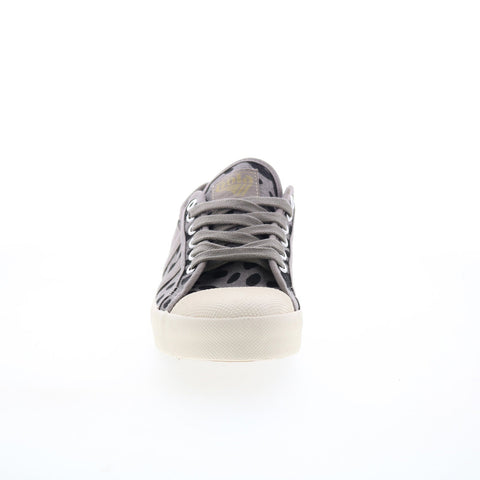 Gola Coaster CLB326 Womens Gray Canvas Lace Up Lifestyle Sneakers Shoes