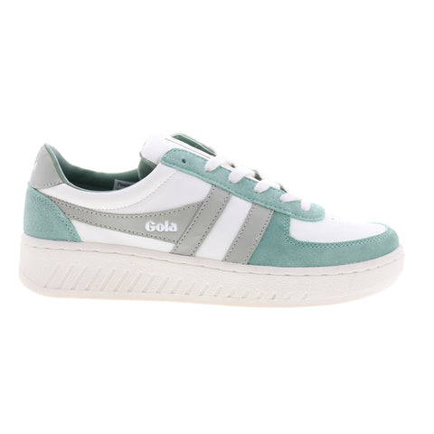 Gola Grandslam Pure CLB331 Womens White Suede Lifestyle Sneakers Shoes