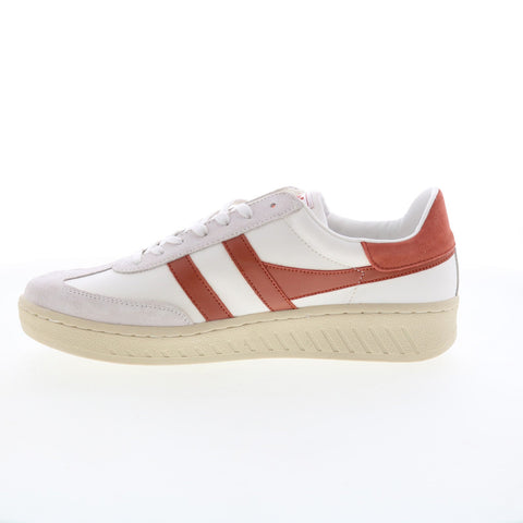 Gola Dropshot CLB332 Womens White Suede Lace Up Lifestyle Sneakers Shoes