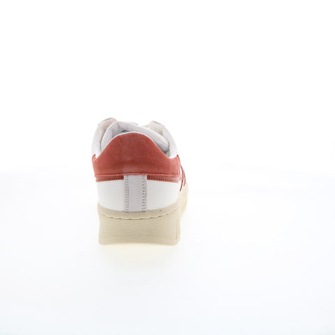 Gola Dropshot CLB332 Womens White Suede Lace Up Lifestyle Sneakers Shoes