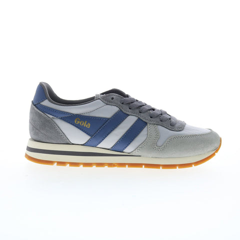 Gola Daytona Chute CLB337 Womens Gray Suede Lace Up Lifestyle Sneakers Shoes