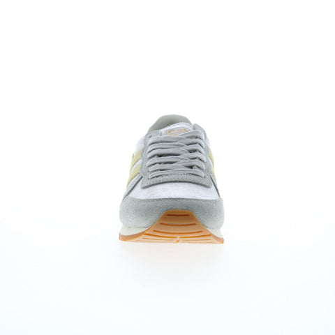 Gola Daytona Blaze CLB338 Womens Silver Suede Lifestyle Sneakers Shoes