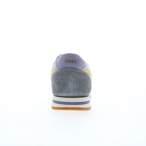 Gola Daytona Blaze CLB338 Womens Silver Suede Lifestyle Sneakers Shoes