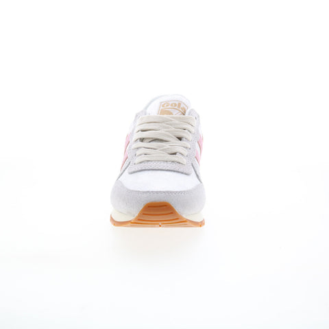 Gola Daytona Blaze CLB338 Womens Silver Canvas Lifestyle Sneakers Shoes