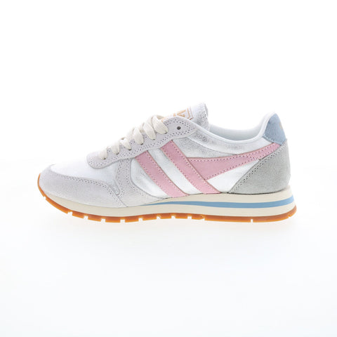 Gola Daytona Blaze CLB338 Womens Silver Canvas Lifestyle Sneakers Shoes