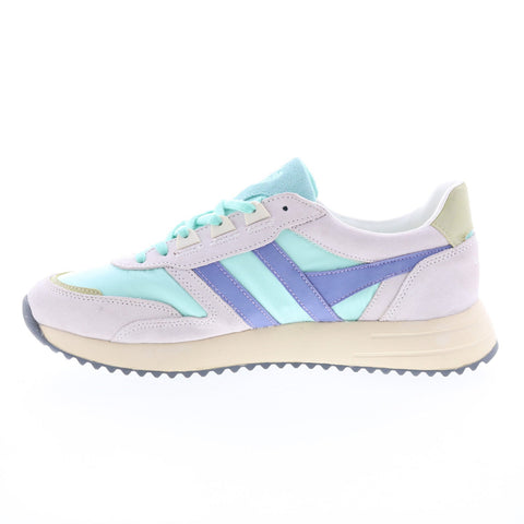 Gola Chicago CLB340 Womens Blue Suede Lace Up Lifestyle Sneakers Shoes