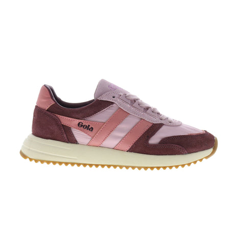 Gola Chicago Pastel CLB340 Womens Pink Suede Lifestyle Sneakers Shoes