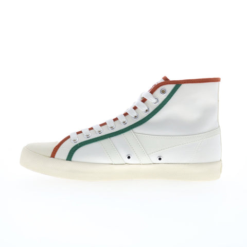 Gola Coaster Smash High CLB391 Womens White Canvas Lifestyle Sneakers Shoes